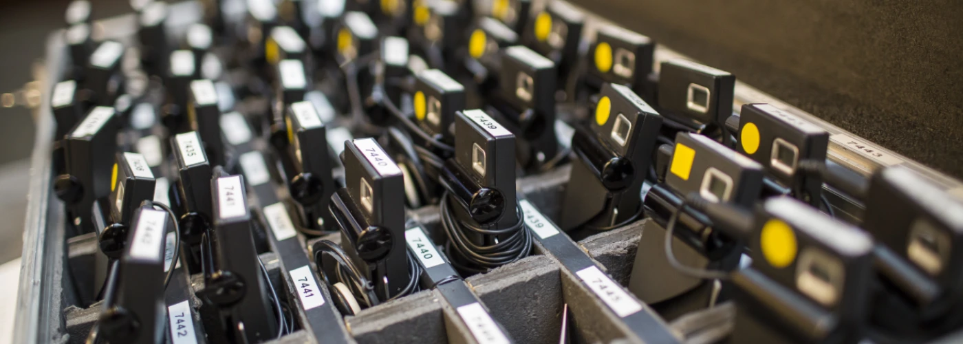 Professional wireless audio transmitters and receivers for event production